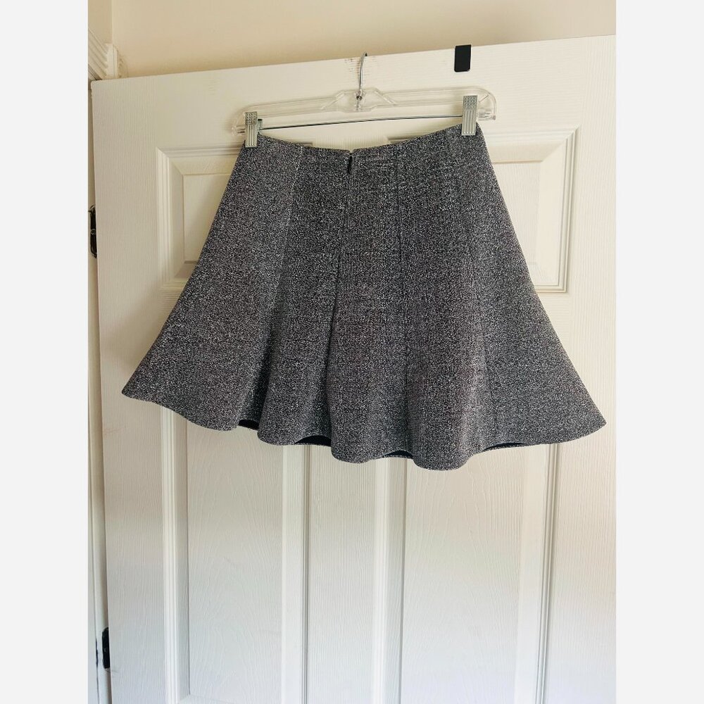 Express Silver Ruffle Mini Skirt - Picture 2 of 4